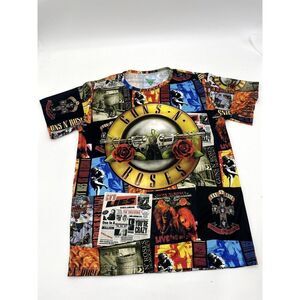 T-shirt. short sleeve, size M, guns'n Roses print, for men, round neck.